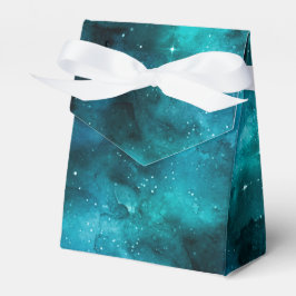 Caixinha De Lembrancinhas Teal Galaxy Series Design 7