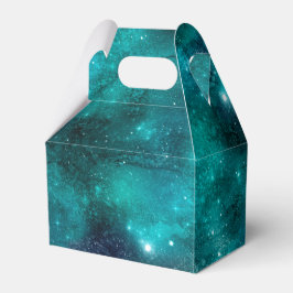 Caixinha De Lembrancinhas Teal Galaxy Series Design 8