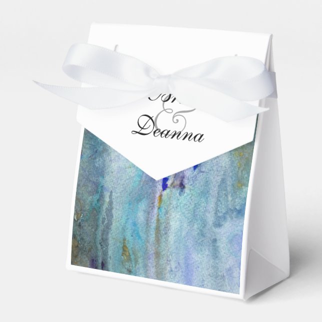 Caixinha De Lembrancinhas Teal Mist Favor (Frente)