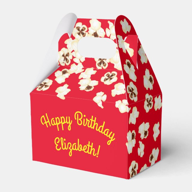 Caixinha De Lembrancinhas Teatro Popcorn Festa de aniversário (Verso)