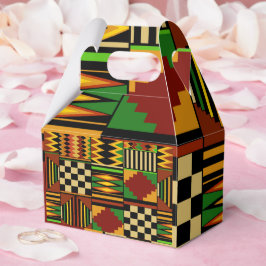Caixinha De Lembrancinhas Tecido Real Africano Kente