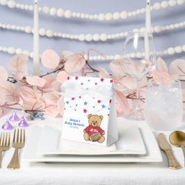Caixinha De Lembrancinhas Teddy Bear All Star Football Sport Baby Shower 