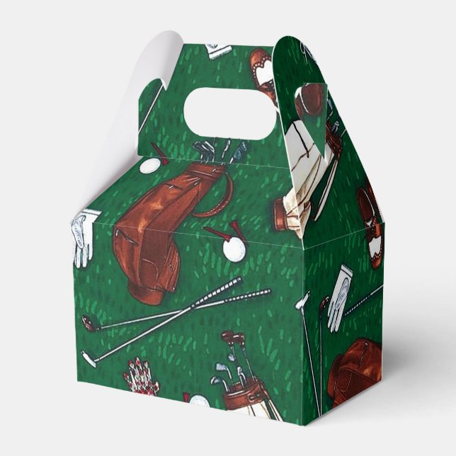 Caixinha De Lembrancinhas Tee Time Golf Gable (Frente)