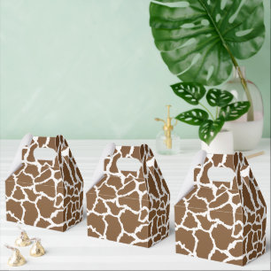 Caixinha De Lembrancinhas Tema animal Giraffe safari