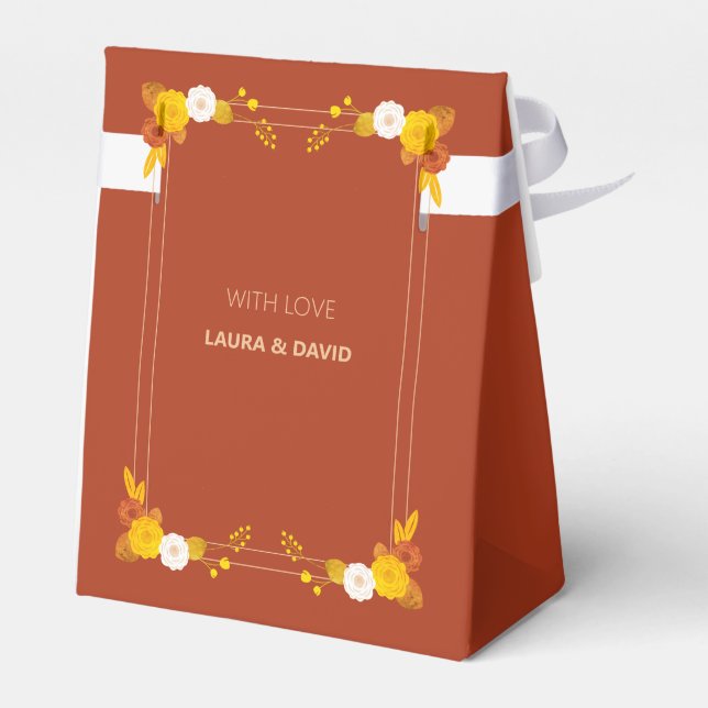 Caixinha De Lembrancinhas Tema de Casamento Clássico (Verso)