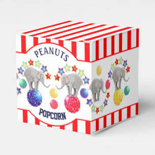 Caixinha De Lembrancinhas Tema de Circo Elefante Lanches Gourmet Festa