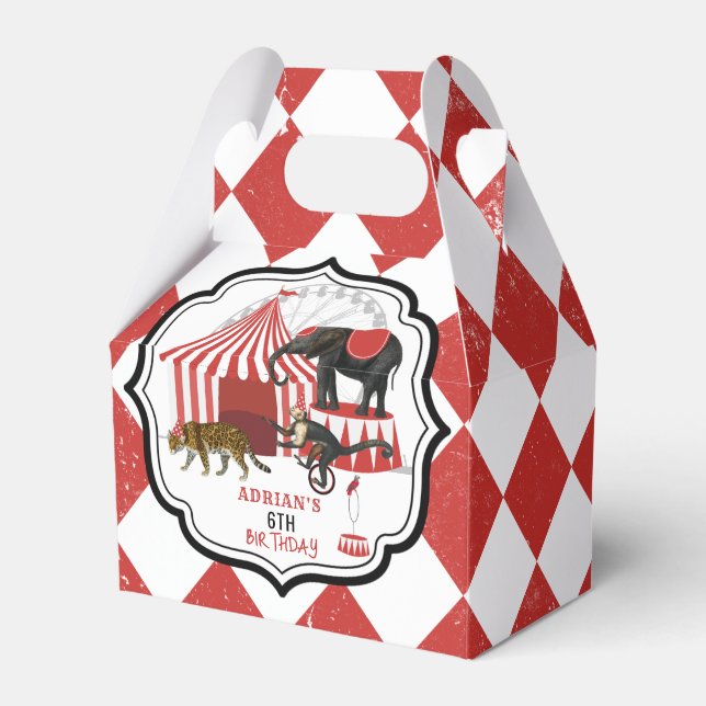 Caixinha De Lembrancinhas Tema do Festival de Carnaval Grande Aniversário do (Frente)