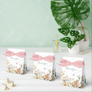 Caixinha De Lembrancinhas Tenda de Florais de Aquarela Rosa Soft Blush