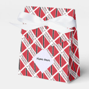 Caixinha De Lembrancinhas Tenda Personalizada com Bandeira de Trinidad e Tob