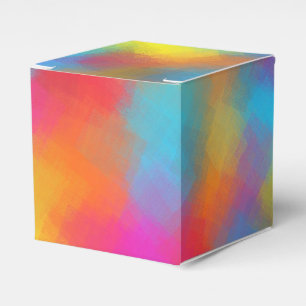 Caixinha De Lembrancinhas Tendência Moderna Elegante de Abstrato Art Colori