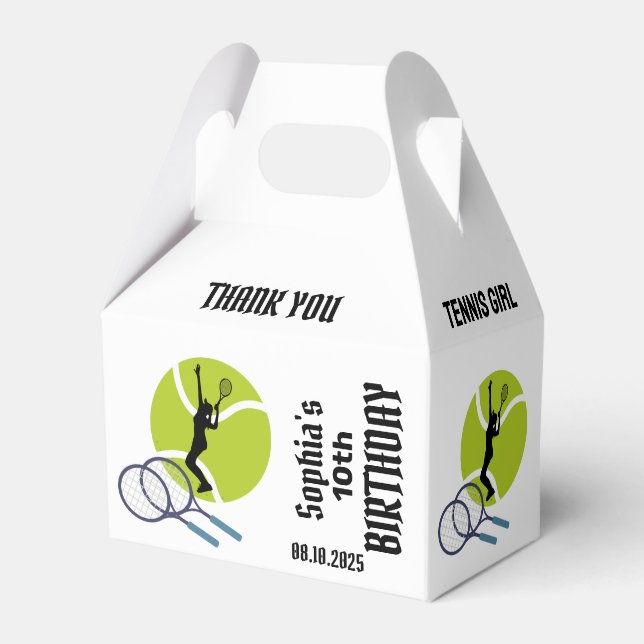 Caixinha De Lembrancinhas Tênis Player Girl, Birthday Girl Favor Box (Frente)