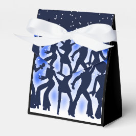 Caixinha De Lembrancinhas Tent Azul de Partida de Dança Retroativa