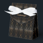 Caixinha De Lembrancinhas Tent De Deco Preto E Dourado<br><div class="desc">*Personalize adicionando seu texto ou redimensione a imagem em camadas.</div>