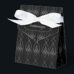 Caixinha De Lembrancinhas Tent De Deco Preto E Prateado<br><div class="desc">*Personalize adicionando seu texto ou redimensione a imagem em camadas.</div>