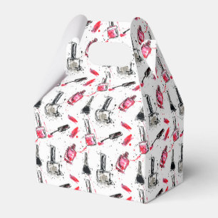 Caixinha De Lembrancinhas Teste padrão do verniz para as unhas da aguarela