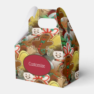 Caixinha De Lembrancinhas Teste padrão dos biscoitos do Natal