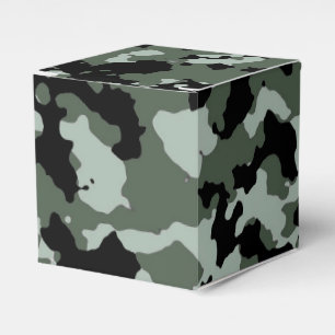 Caixinha De Lembrancinhas Teste padrão verde militar da camuflagem