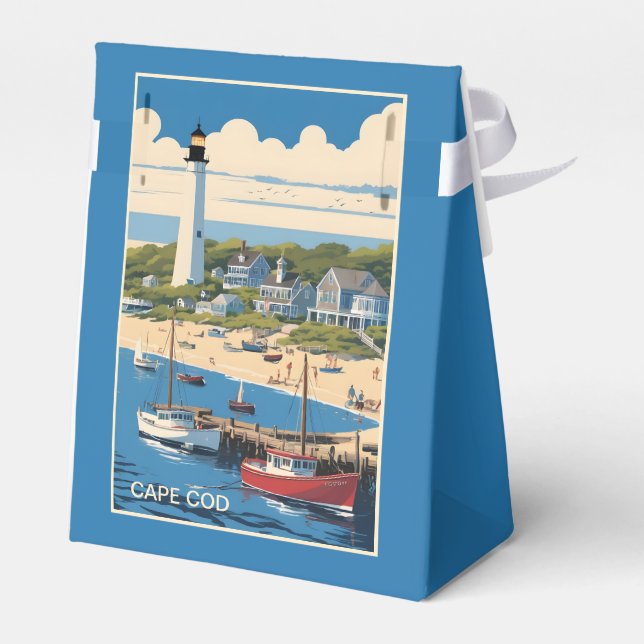 Caixinha De Lembrancinhas Texto Personalizado em Cape Cod Massachusetts (Verso)