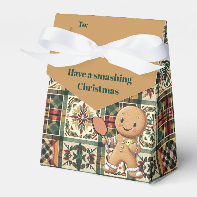 Caixinha De Lembrancinhas Texto personalizado Jolly Ginger Paddle Pouch (Frente)