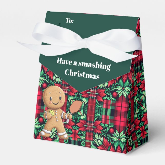 Caixinha De Lembrancinhas Texto personalizado Jolly Ginger Paddle Pouch (Frente)