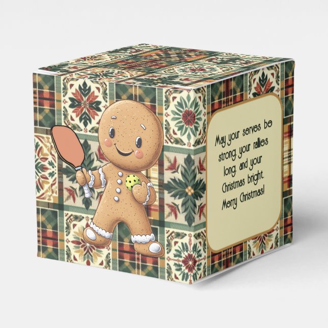 Caixinha De Lembrancinhas Texto personalizado Rally de Natal desastrado (Frente)