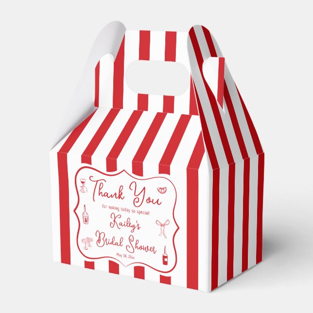 Caixinha De Lembrancinhas Thats Amore Bridal Shower Thank You (Frente)