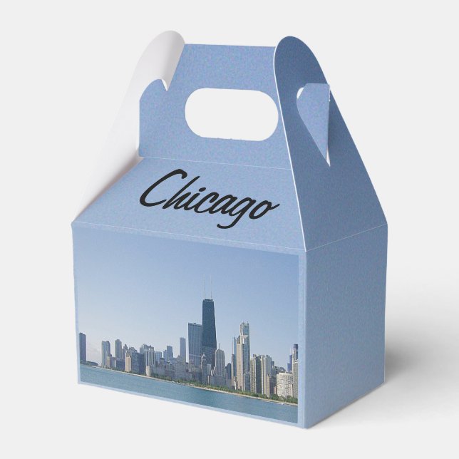 Caixinha De Lembrancinhas The Chicago Skyline (Verso)