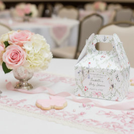 Caixinha De Lembrancinhas The Heirloom Rose & Ribbon Signature Stork