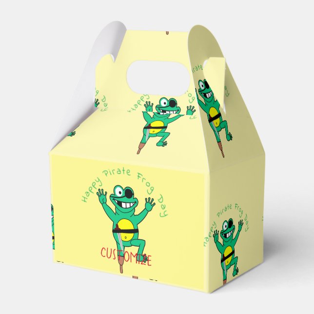 Caixinha De Lembrancinhas Thunder_Cove do Dia de Pirata Feliz (Frente)