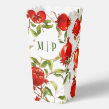 Tinta aquarela de romãs Cores vivas