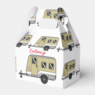 Caixinha De Lembrancinhas Tiny Tan Caravan Camper Thunder_Cove