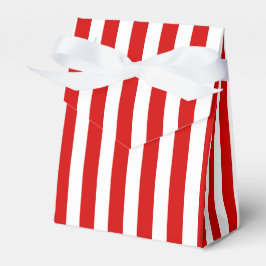 Caixinha De Lembrancinhas Tiras de doces, vermelhas e brancas