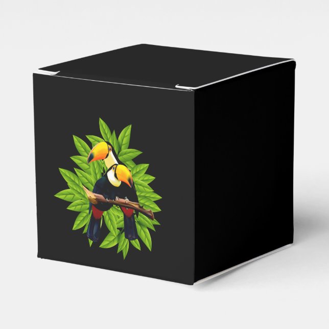 Caixinha De Lembrancinhas Toucans exóticos (Frente)
