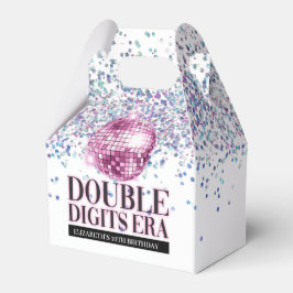 Caixinha De Lembrancinhas Trendy Glitter Disco Dois Dígitos Era Aniversário