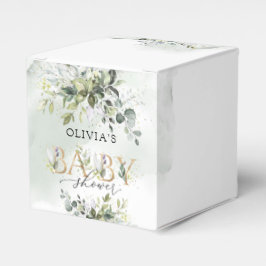 Caixinha De Lembrancinhas Trendy Greenery Foliage - chá de fraldas