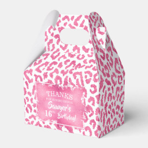 Caixinha De Lembrancinhas Trendy Pink Leopard
