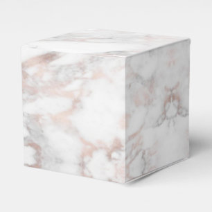 Caixinha De Lembrancinhas Trendy Rosa Dourado Marble Elegante