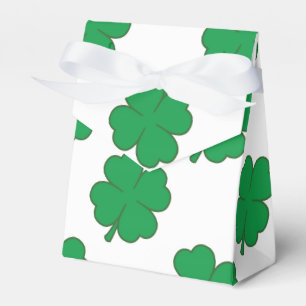 Caixinha De Lembrancinhas Trevo verde e branco de Kelly, trevo 4-Leaf