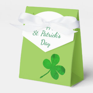 Caixinha De Lembrancinhas Trevo verde irlandês do Dia de São Patrício fel