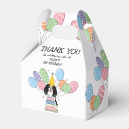 Caixinha De Lembrancinhas Tricolor Cavalier King Charles Spaniel Obrigado