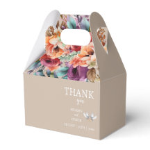 Tropical Floral Weding Box