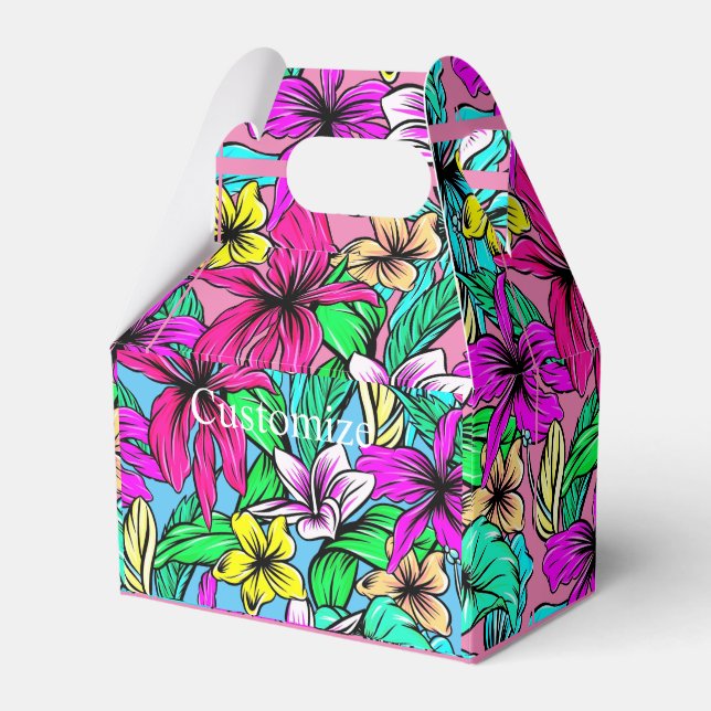 Caixinha De Lembrancinhas Tropical Flower Mix Thunder_Cove (Frente)
