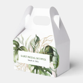 Caixinha De Lembrancinhas Tropical Greenery Gable Favor Box