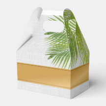 Tropical Palm Leaf Gable Box