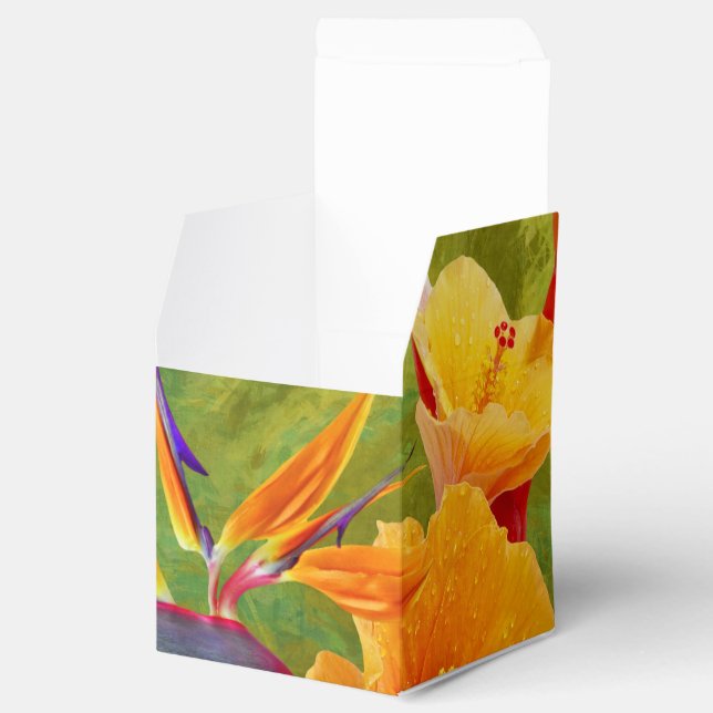 Caixinha De Lembrancinhas Tropical Paradise Favor Box (Aberto)