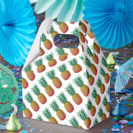 Caixinha De Lembrancinhas Tropical party with retro pineapple
