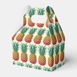 Caixinha De Lembrancinhas Tropical party with retro pineapple