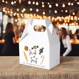 Caixinha De Lembrancinhas Truque ou Tratamento Clássico de Doces de Hallowee