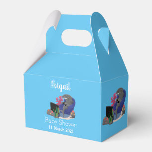 Caixinha De Lembrancinhas Tubarão engraçado assistindo desenhos animados na