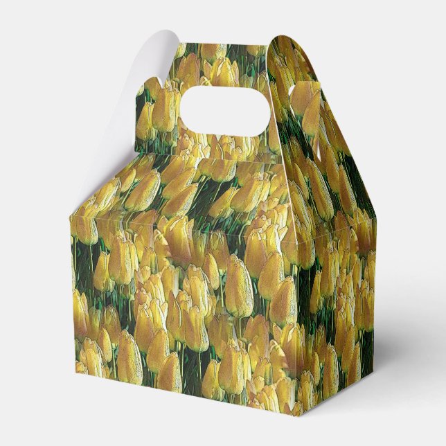 Caixinha De Lembrancinhas Tulipas Amarelas Sunshine (Frente)